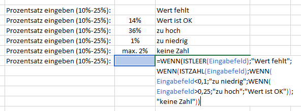 Excel Tipp: Datenüberprüfung mit Formel Excel Tipp 7 Bild 1